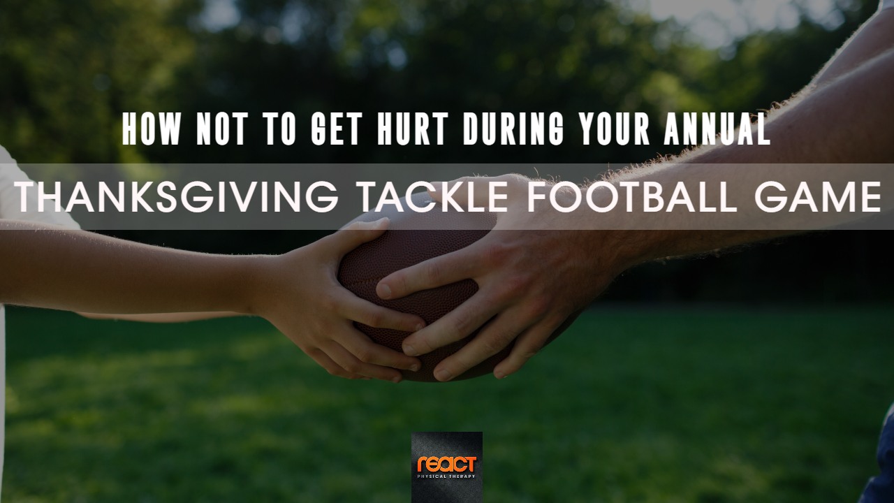 How Not To Get Hurt Tackle Football