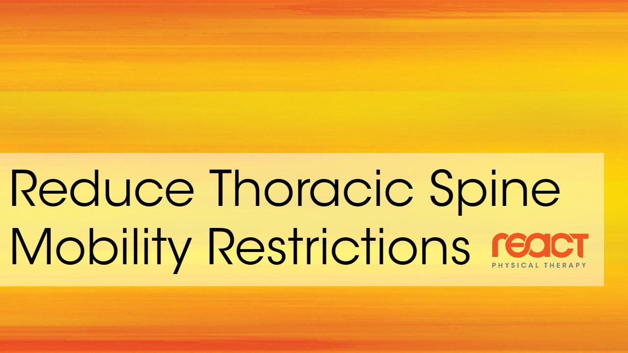 Reduce Thoracic Spine Blog