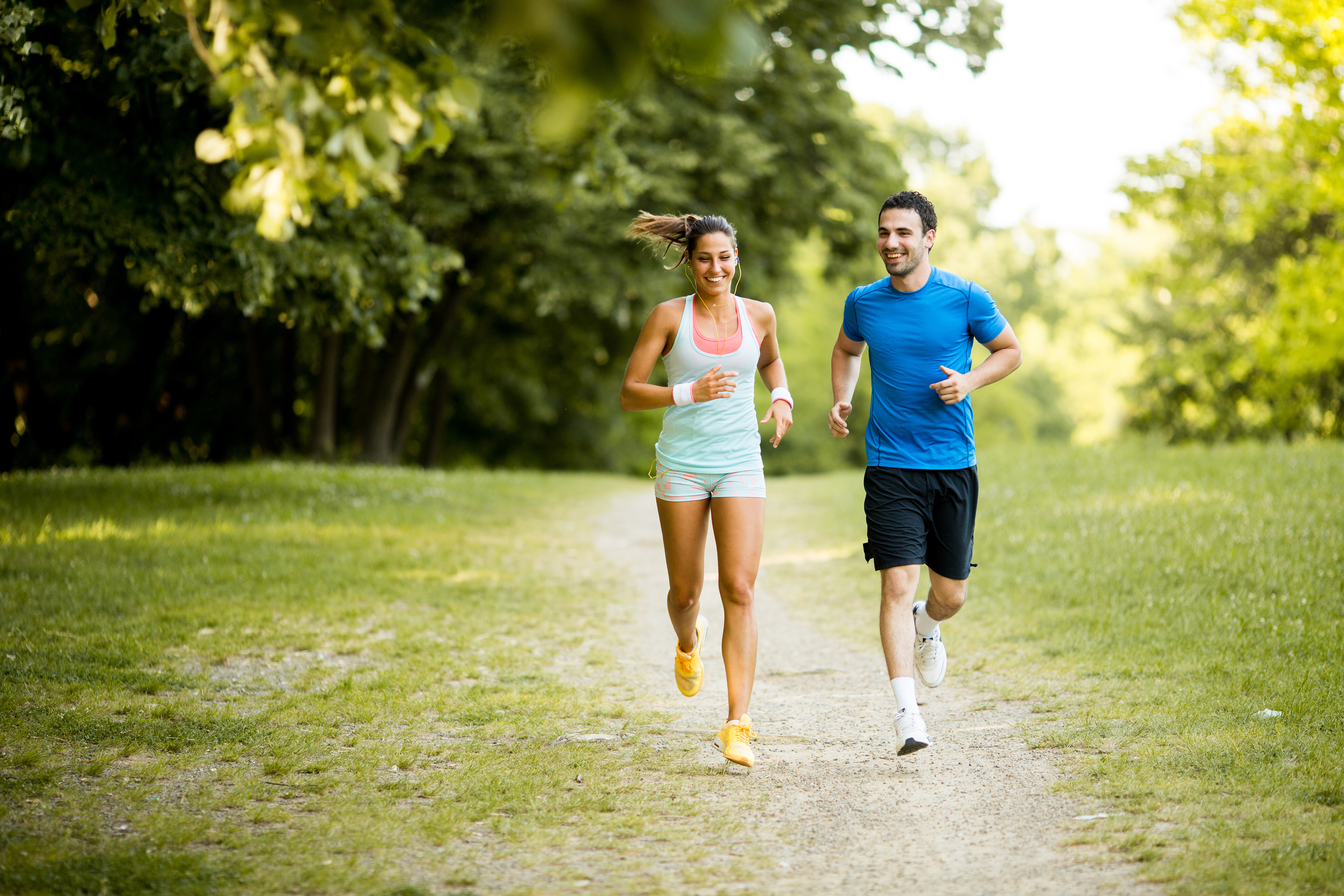 Young,Couple,Running